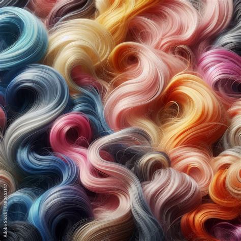 Hair Colors Palette. Hair Texture background, Hair colours set. Tints ...