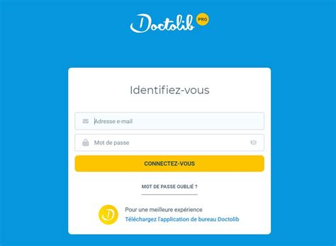 Se connecter à l'agenda Doctolib – Rubrique d'aide