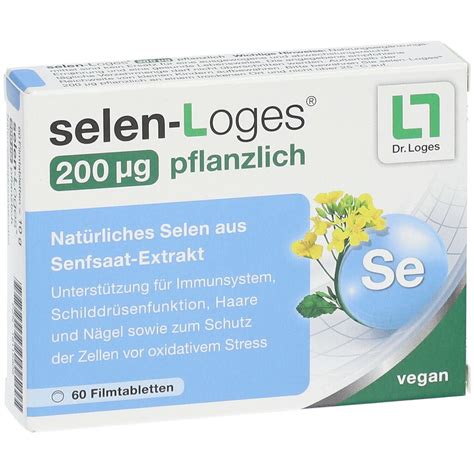 selen-Loges® 200µg pflanzlich 60 St - Shop Apotheke