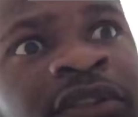 Scared black guy meme Blank Template - Imgflip