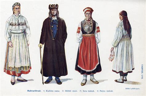 Estonian traditional folk costumes | Folk costume, Traditional outfits