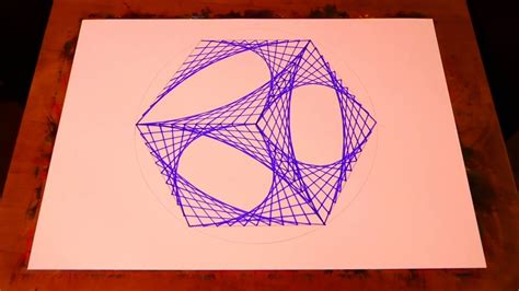 Learn To Paint 3D Geometric Cube Art | Spirograph Tutorial - YouTube