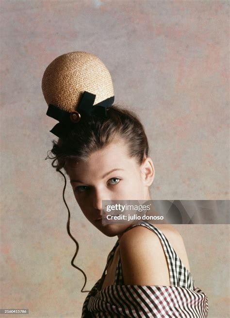young actress  fashion model milla jovovich   age  twelve