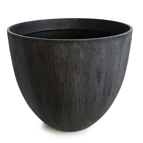 Charcoal Composite Planter Pot Large Furniture | Design MIX Gallery