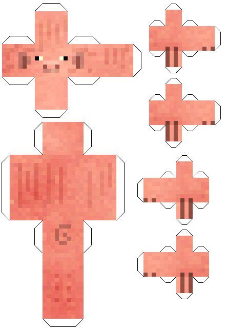 Animais Do Minecraft Para Imprimir E Montar - Modelos de Minecraft em papel para imprimir e montar