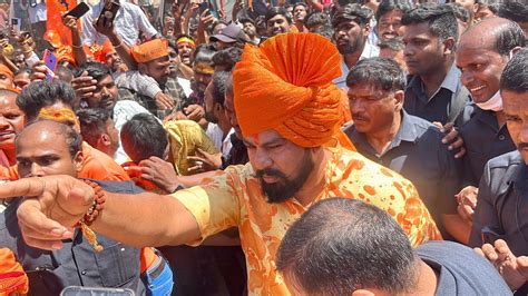 bjp mla raja bhai entry  sri ramen navami shobha yatra
