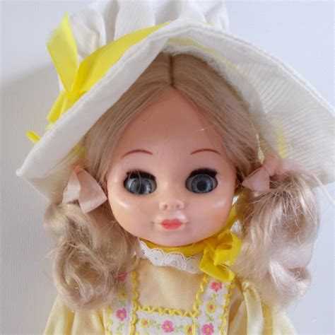 Playmates Sleep Eye Doll Blonde Pigtails Doll Yellow Dress - Etsy