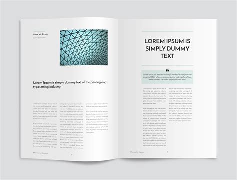 Minimalist Magazine Layout on Behance