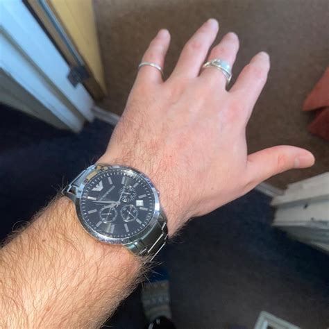 EMPORIO ARMANI AR2434 CLASSIC STAINLESS STEEL... - Depop