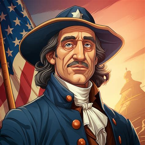 Premium AI Image | Christopher Columbus cartoon image with american ...