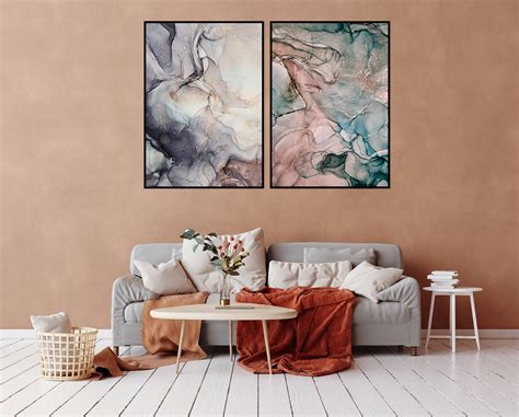 farby akwarele dyptyk plakaty  mieszkania wwwfotopppl