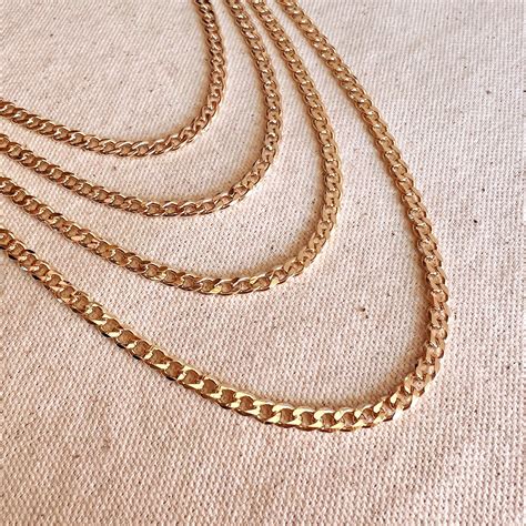 gold filled miami cuban chain