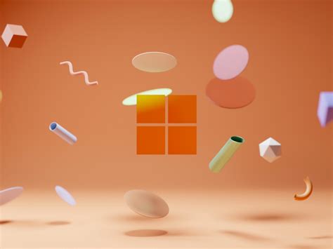 Windows 11 Wallpaper 4K, Orange background