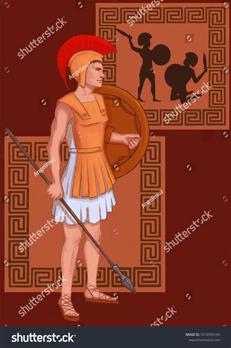 Greek Mythology God War Ares Stock Illustration 1810595185 | Shutterstock