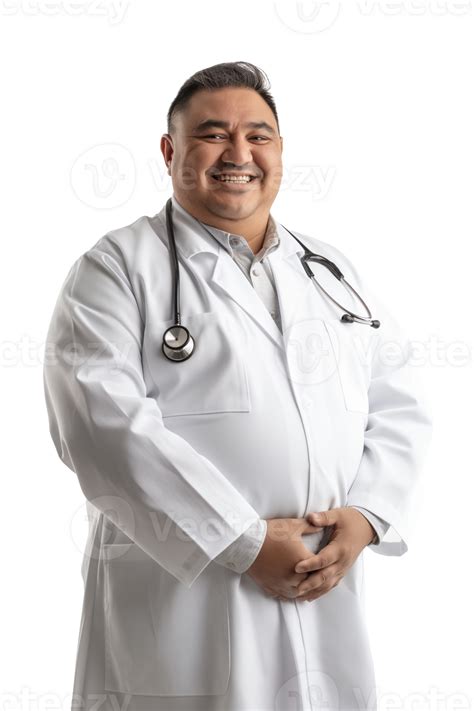 portrait of Mexican fat male doctor 44247814 PNG