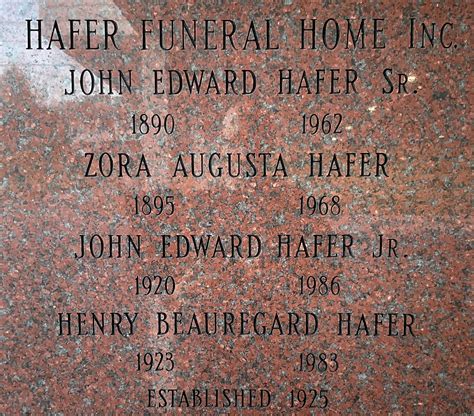 Hafer Funeral Home - Home