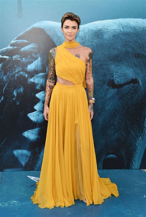 RUBY ROSE at The Meg Premiere in Hollywood 08/06/2018 – HawtCelebs