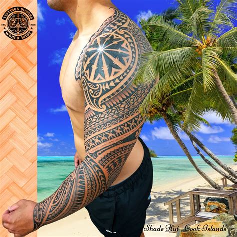 island sleeve tattoos polynesian sleeve tattoo  images