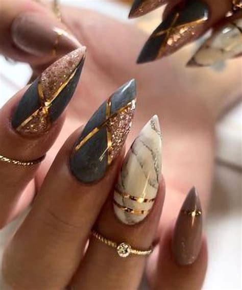 50+ Rose Gold Marble Nails (2024) - TailoringinHindi