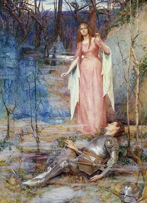 La Belle Dame sans Merci Painting | Henry Meynell Rheam Oil Paintings