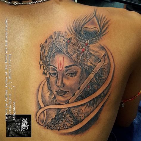 Krishna tattoo | Krishna tattoo, Book art drawings, Tattoo studio