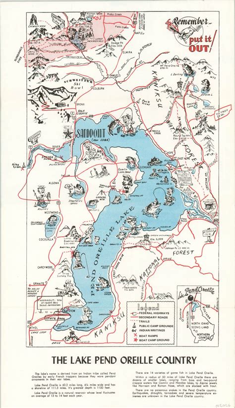 map of lake pend oreille idaho 13