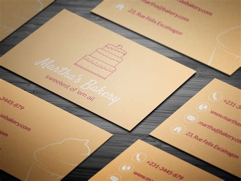 10+ FREE Professional Bakery Business Cards Templates :: Behance