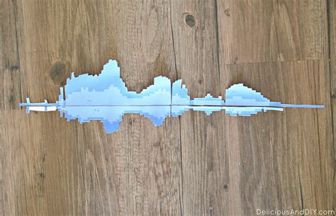 DIY Hand Painted Soundwave Wall Art - Delicious And DIY