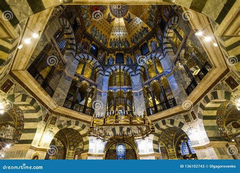 Aachen Roman Catholic Cathedral Interior Details Editorial Stock Photo ...