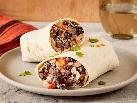 quick  easy beef  bean burritos savory touch