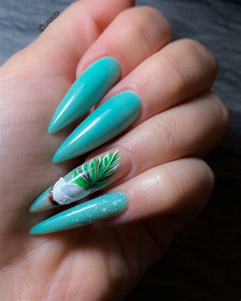 Turn Heads with These 25+ Vibrant Aqua Blue Nails - Nail Designs Daily