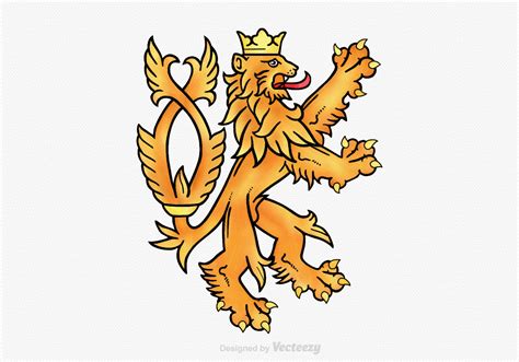 Free Lion Rampant Vector Illustration 125113 Vector Art at Vecteezy