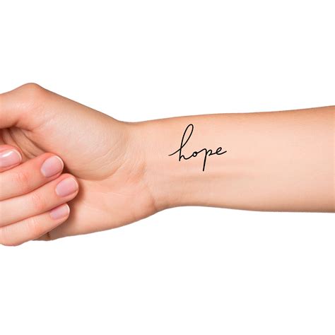 Hope Temporary Tattoo - Etsy