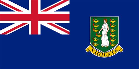 The official flag of the British Virgin Islands