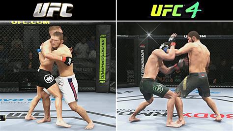 UFC (2014) vs UFC 4 (2020) | Xbox One X Gameplay Graphics Comparison ...