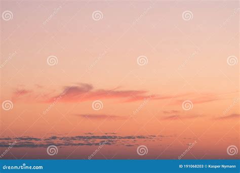 Sunset Sky with Soft Clouds Stock Image - Image of nature, heaven ...