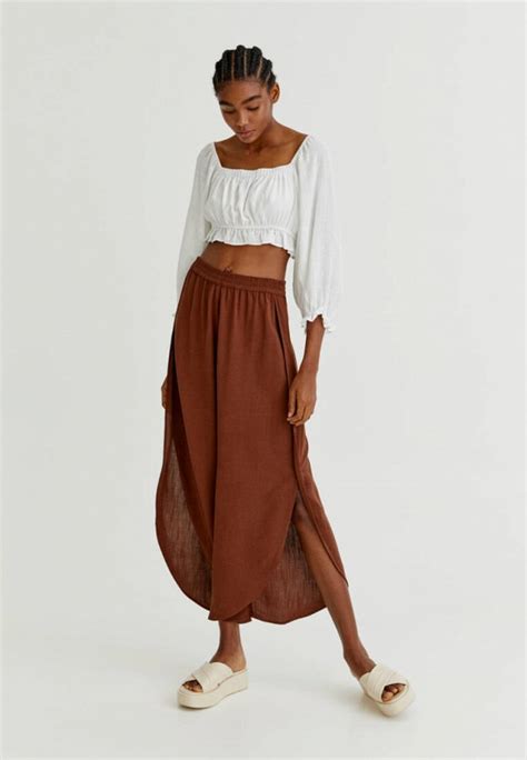 Топ Pull&Bear, цвет: белый, IX001XW010YL — купить в интернет-магазине ...