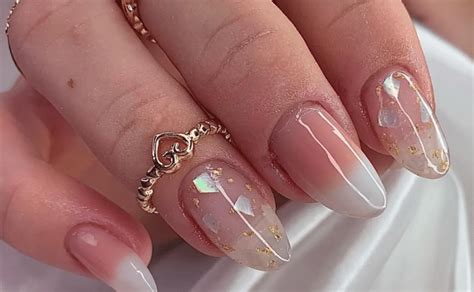 Unha Em Gel Natural Com Brilho - Unhas Em Gel Decoradas: 30+ Inspirações Para Arrasar! - Elatoda.com.br