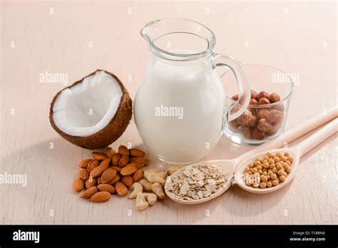 plant based milk stock photo alamy