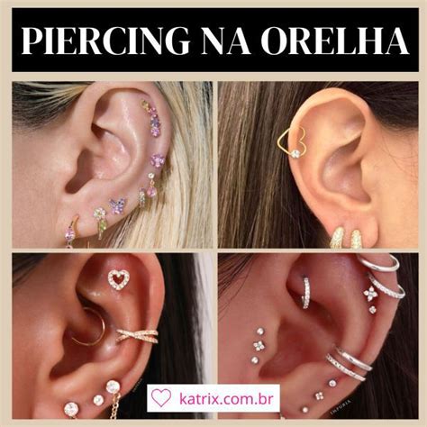 Piercing Feminino Na Orelha - Piercing na Orelha: 54 Ideias com Modelos Diferentes