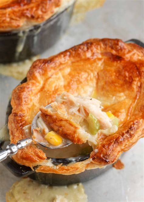 Chicken Pot Pie with Puff Pastry - Vegetable Recipes