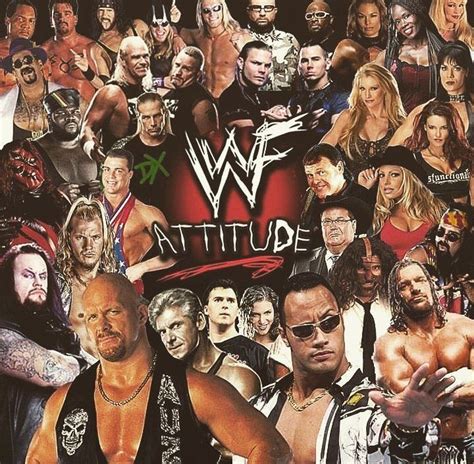attitude era wwf  wwf wrestlers wwe  rock