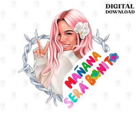 Karol G Png With Pink Hair Manana Sera Bonito New Album - Etsy UK