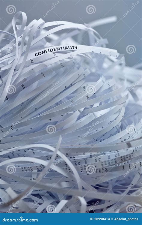 Pile of Shredded Paper - Confidentiality Stock Photo - Image of ...