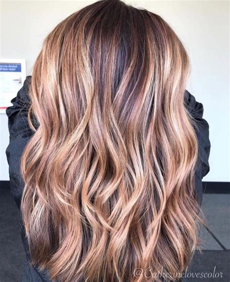 Brown Hair Caramel Highlights Balayage at Marsha Shain blog