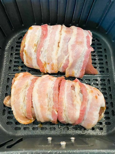 Air Fryer Bacon Wrapped Pork Tenderloin
