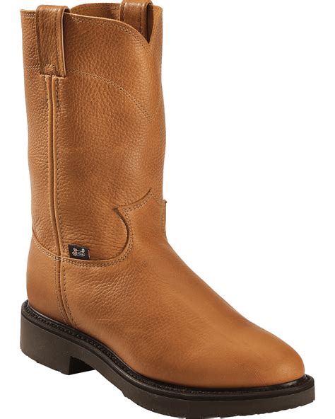 men's justin work boots 6