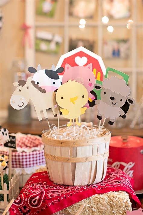 Excited to share this item from my #etsy shop: Farm Animal Centerpieces