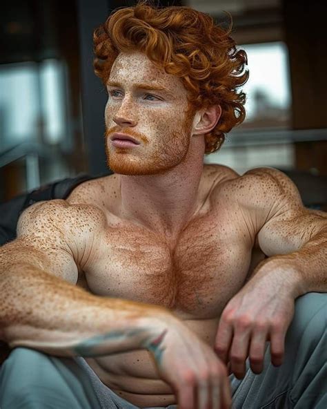 pin  karin gordon  portraits   redhead men curly hair men