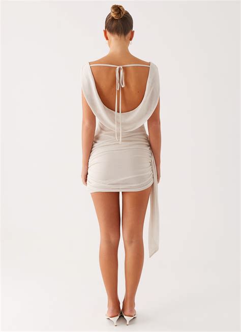 Good Fortune Mini Dress - Ivory – Peppermayo US